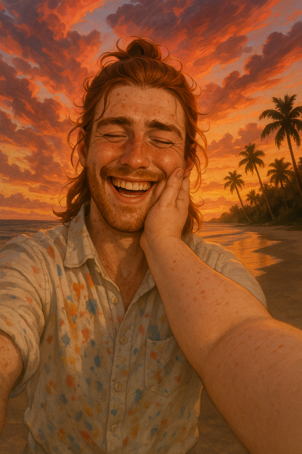 Sunset Beach Laughter
